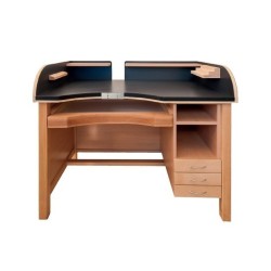 ETABLI DE SERTISSEUR SANS FOSSE 120X75XH103 - TOP NOIR - 3 TIROIRS + 1-2 NICHES