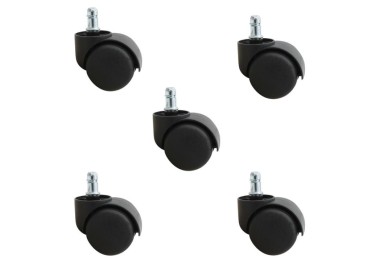Roulettes pour chaise ou tabouret x 5