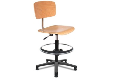 Chaise bois patins repose pieds hauteur du gaz 41/50 cm (petit)