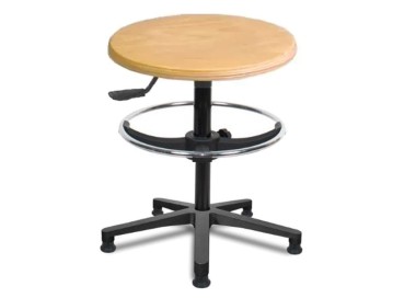 Tabouret bois patins repose pied hauteur du gaz 41/50 cm (petit)