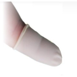 PROTEGE DOIGT BLANC LATEX (PAQUET DE 100PCS)