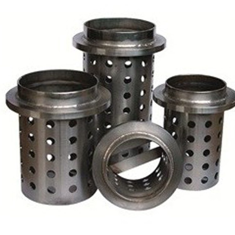 CYLINDRE INOX PERFORE 100 X H180 BRIDE