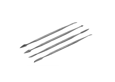 SPATULES A CIRE - JEU 4 PIECES A DOUBLE-TETES