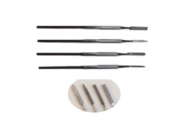 JEU DE 4 LIMES A CIRE