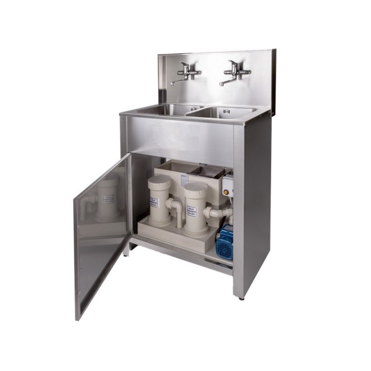 EVIER 2 POSTES TOUT INOX AVEC SYSTEME DE FILTRATION ELDO