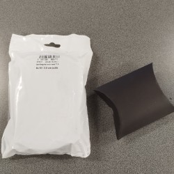 OCCASION - Boite "berlingot" noir mat 8x10cm X 25