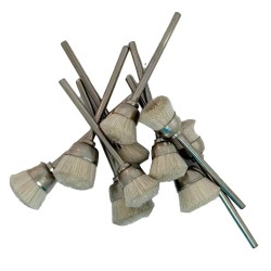 Brossettes furet chèvre blanc Ø2,35 – Lot de 10 tailles mixtes | Outilor