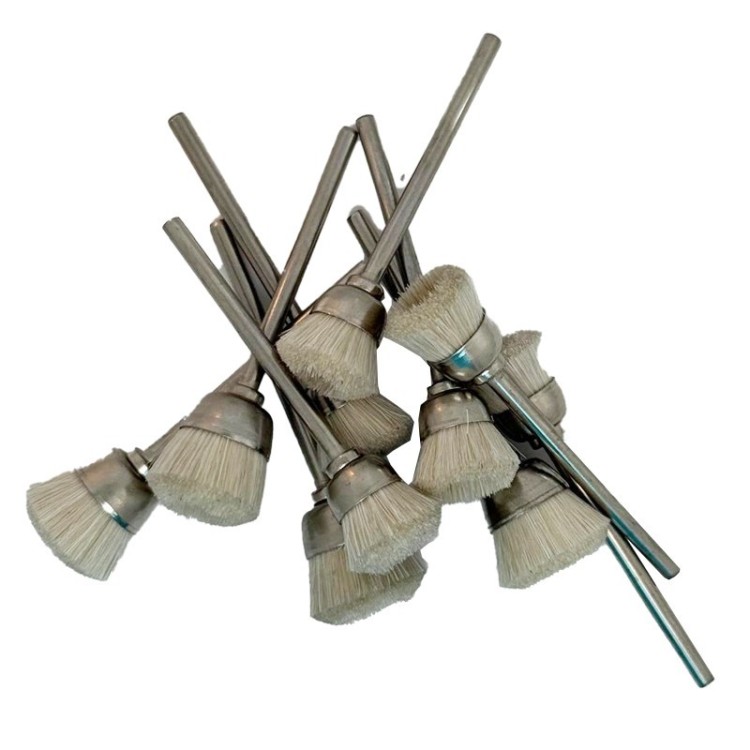 Brossettes furet chèvre blanc Ø2,35 – Lot de 10 tailles mixtes | Outilor