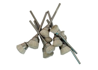 Brossettes furet chèvre blanc Ø2,35 – Lot de 10 tailles mixtes | Outilor