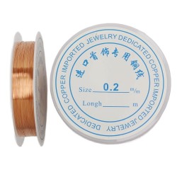 DESTOCKAGE-BOBINE FIL DE CUIVRE 0.2mm