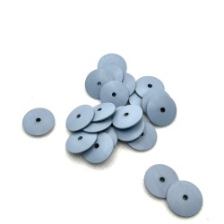 DESTOCKAGE-POLISSOIR BLEU FORME LENTILLE GRAIN FIN Ø13mm